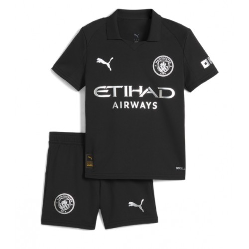 Fotbalové Dres Manchester City Dětské Venkovní 2025-26 Krátký Rukáv (+ trenýrky)